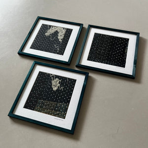 Framed Art - SASHIKODENIM® 'imperfect stitches' no.1